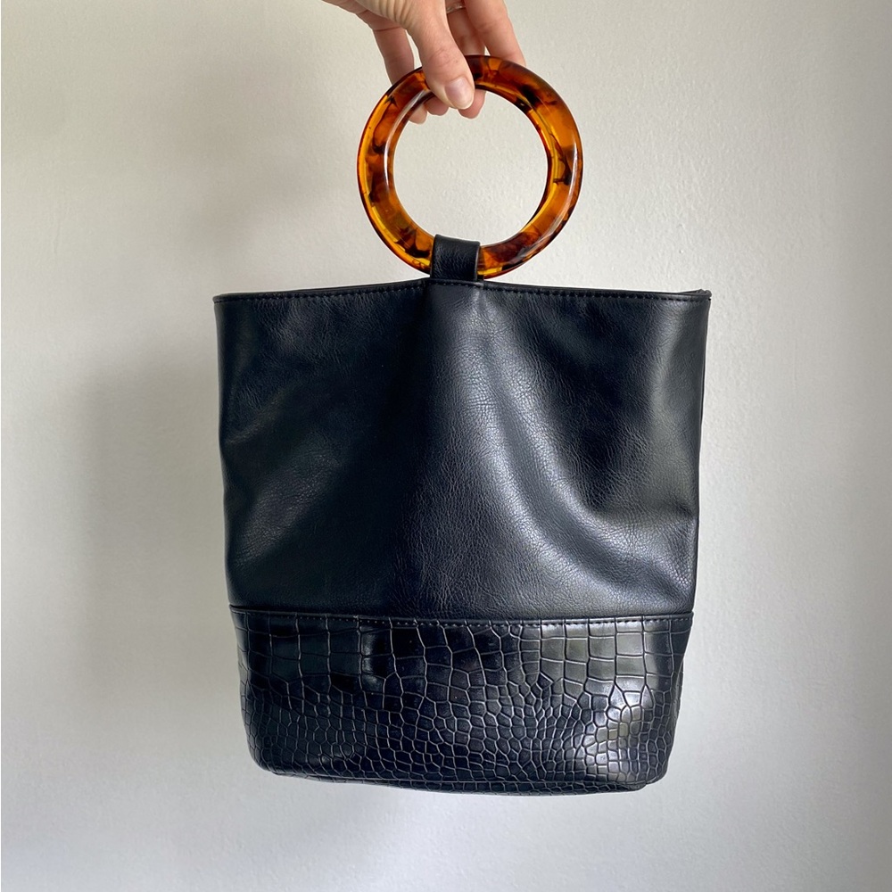 Free People Black Pascal Tote Bag